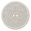Non communiqué Boutons Recyclés ethniques 28 mm X 2 écru - Union Knopf(...) - Ecru