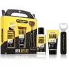 BATH&BODY TOOLS Accentra BATH + BODY TOOLKIT Coffret cadeau pour homme avec décapsuleur   Kit d'entretien pour homme avec gel douche et bain de 100 ml, gommage pour les mains 50 ml au design cool