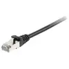 Equip Câble patch Cat6A S/FTP 2xRJ45 2.00m noir LSZH Polybag