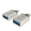Pas de marque EQUIP 133473 Adaptateur USB-C mâle A USB 3.0 Type A femelle (Pack de 2 unités)