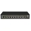 LevelOne FGP-1031 Commutateur PoE Fast Ethernet 10 Ports 2 x Gigabit RJ45 8 Sorties PoE 120 W