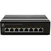 LevelOne IFS-0801, commutateur Industriel Fast Ethernet 8 Ports, Rail DIN, -40 °C à 75 °C