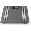 medisana BS 476 Balance d'analyse corporelle numérique, Pèse-personne, Balance de graisse corporelle, De l'eau corporelle, De la masse musculaire et du poids osseux, Jusqu'à 180 kg, Argent