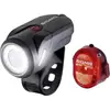 Sigma Kit déclairage de vélo AURA 35 / Nugget Set LED à batterie noir