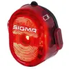 sigma Sigma Feu arrière pour vélo NUGGET II à batterie rouge, noir