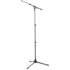 K&M 252 pied micro réglable avec bras acier noir