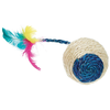 1 Balle de jeu en sisal Karlie avec plumes et cliquetis - pour chat