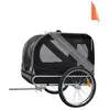 Karlie 31605 Remorque de vélo pour Chien Doggy Liner Economy 125 x 95 x 72 cm Gris/Noir