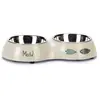 Gamelle double Karlie Yaren - capacité : 2x200 mL - pour chat