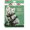 Parure harnais et laisse Karlie noir - pour chat