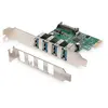 Digitus ds-30221-1 usb 3.0, 4 ports, pci express add-on card 4 ports argent