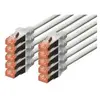 Digitus digitus patchkabel kat. 6, s/ftp, 0,5 m, grau, 10er noir