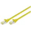 DIGITUS Câble LAN Cat 6A - 2m - 10 pièces - RJ45 Câble réseau - S/FTP Blindé - Compatible Cat-6 & Cat-7 - Jaune