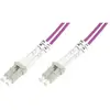 Digitus Câble Fibre Optique Duplex 50/125 OM4 LC LC Violet 2 m.