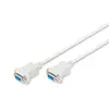 ASSMANN - Câble de modem nul - DB-9 (F) pour DB-9 (F) - 1.8 m - vis moletées - beige
