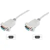 DIGITUS Zero Modem D-Sub9 Bu/3.0 m Câble de raccordement à vis Be