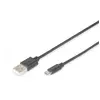 Câble de raccordement Digitus USB 2.0 - Noir - 1.8 m - Câble USB - Moulé