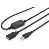 USB Rallonge [1X fiche mâle A USB 2.0 - 1x fiche femelle A USB 2.0] 10 m noir Digitus