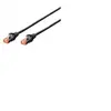 DIGITUS Câble LAN Cat 6-1m - RJ45 Câble réseau - S/FTP blindé - Compatible Cat 6A & Cat 7 - Noir
