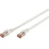 DIGITUS Câble LAN Cat 6-1m - RJ45 Câble réseau - S/FTP blindé - Compatible Cat 6A & Cat 7 - Blanc