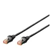 Câble réseau RJ45 CAT 6 S/FTP 2.00 m noir sans halogène - Digitus