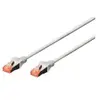Assmann electronic DIGITUS Câble LAN Cat 6-0,25m - RJ45 Câble réseau - S/FTP blindé - Compatible Cat 6A & Cat 7 - Gris