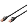 DIGITUS Câble LAN Cat 6-0,5m - RJ45 Câble réseau - S/FTP blindé - Compatible Cat 6A & Cat 7 - Noir