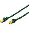 DIGITUS Câble LAN Cat 6A - 10m - RJ45 Câble réseau - S/FTP Blindé - Compatible Cat-6 & Cat-7 - Vert