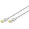 Câble patch RJ45 LSOH AWG 27-7 CAT 6 S-FTP Blindé Bt Rouge 25 m Gris - DIGITUS