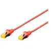 Assmann Electronic DIGITUS Câble LAN Cat 6A - 3m - RJ45 Câble réseau - S/FTP Blindé - Compatible Cat-6 & Cat-7 - Rouge
