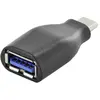 Assmann Electronic DIGITUS USB 3.1 adapter. type C to A M/F Super-Speed. UL Noir