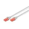 Assmann Electronic DIGITUS Câble LAN Cat 6-25m - RJ45 Câble réseau - UTP non blindé - Compatible Cat-6A & Cat-5e - Gris