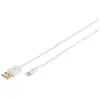 Digitus - Câble Lightning - Lightning mâle pour USB mâle - 1 m - double blindage - blanc - moulé