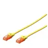 Digitus Câble de raccordement CAT 6 - ASSMANN - Jaune - 50 cm - Sans halogène - Garantie 15 ans