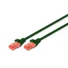 Assmann Electronic DIGITUS Câble LAN Cat 6 - 2m - RJ45 Câble réseau - UTP non blindé - Compatible Cat-6A & Cat-5e - Vert