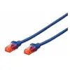 Digitus 0.25m Cat6 U/UTP câble de réseau 0,25 m U/UTP (UTP) Bleu (CAT 6 U-UTP.