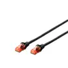 ASSMANN Electronic DK-1617-0025/BL 0.25m Cat6 U/UTP (UTP) Noir câble de réseau