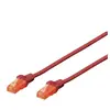 Assmann Electronic Digitus 0.25m Cat6 U/UTP câble de réseau 0,25 m U/UTP (UTP) Rouge (CAT 6