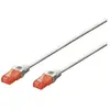 DIGITUS Câble LAN Cat 6 - 0,25m - RJ45 Câble réseau - UTP non blindé - Compatible Cat-6A & Cat-5e - Blanc