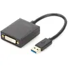 Digitus USB 3.0 to DVI Adapter - Adaptateur vidéo externe - USB 3.0 - DVI - noir