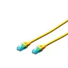 Digitus Ecoline - Cordon de raccordement - RJ-45 (M) pour RJ-45 (M) - 1 m - UTP - CAT 5e - démarré - jaune