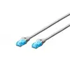 Digitus DK-1512-020 RJ45 Câble réseau, câble patch CAT 5e U/UTP 2.00 m gris 1 pc(s) S133381