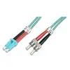 Digitus Cable de Conexión de Fibra Óptica Dúplex LC ST/BFOC 1m Azul