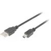 DIGITUS mini câble USB 2.0, USB-A - mini USB-B de 5 broches, ()