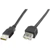 Digitus Câble Extension USB A/M - USB A/F - 3,0 mètres (Mâle-Femelle) Noir