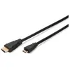 DIGITUS Câble de raccordement High Speed, HDMI-A-Mini HDMI-C ()