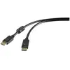 Câble DisplayPort Renkforce - 3m - Noir - Moulé - Support 4K