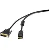 Câble adaptateur DisplayPort / DVI Renkforce 1.80 m noir