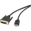 Câble vidéo HDMI - DVI-D 5m triple blindage noir - Renkforce