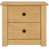 Idimex Table de chevet CANCUN H 41 cm en bois massif - Finition laquée